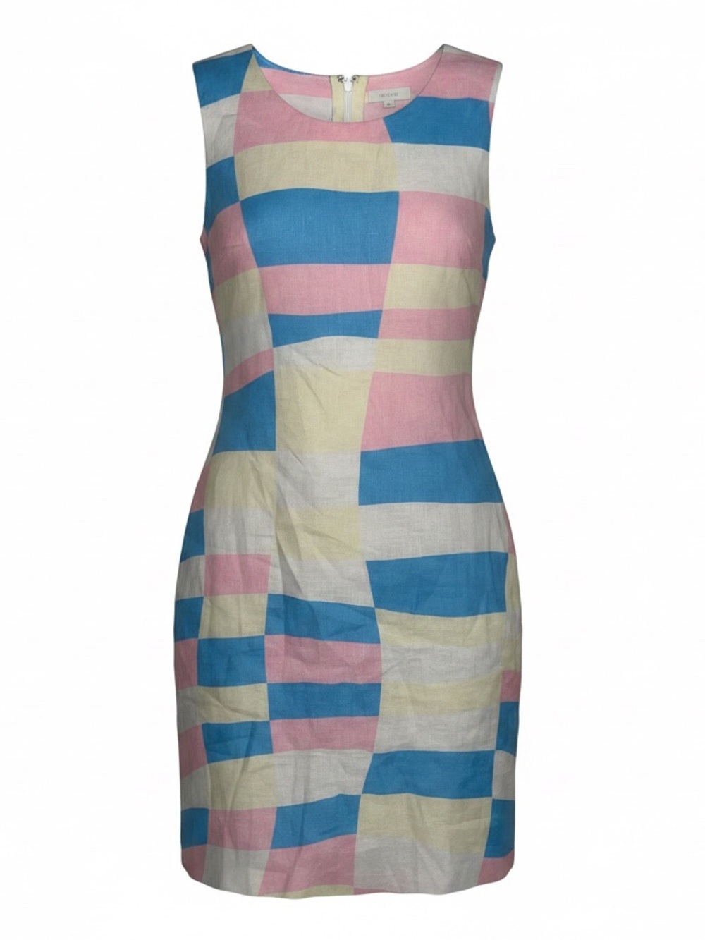 Island Company pastel color block linen shift